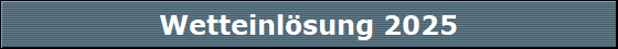Wetteinlsung 2025